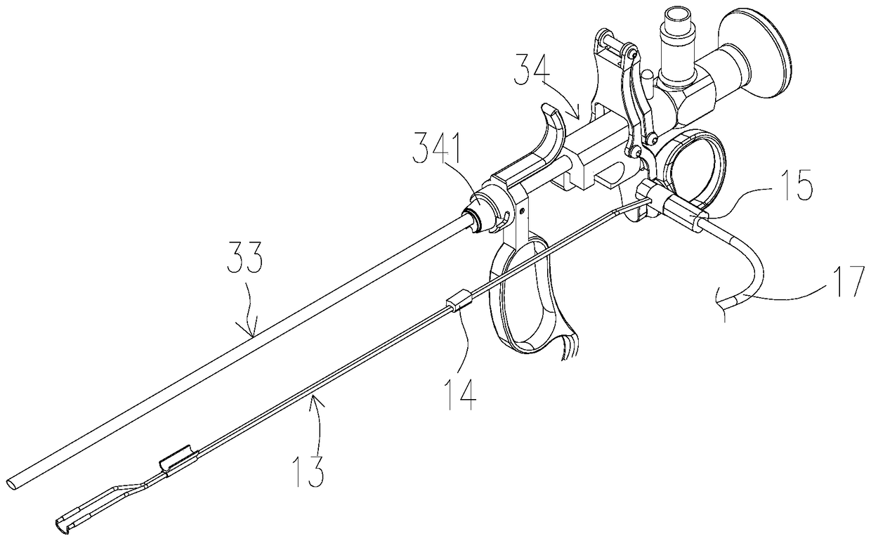 A resectoscope with a new type of sealing structure