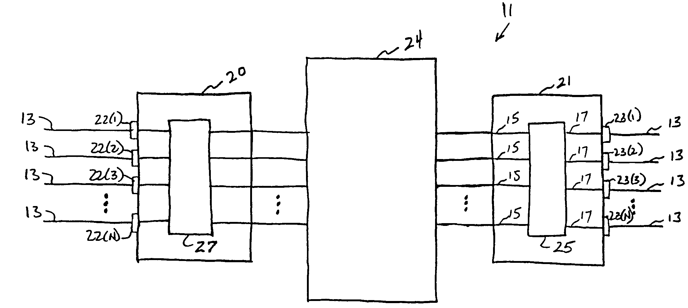 Apparatus and method for controlling queuing of data at a node on a network