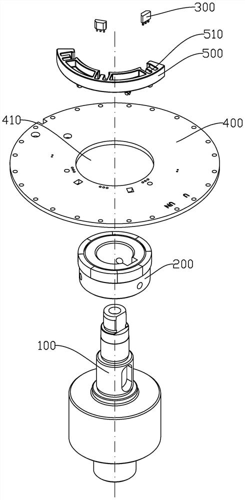 Magnetic ring encoder structure of brushless motor and brushless motor