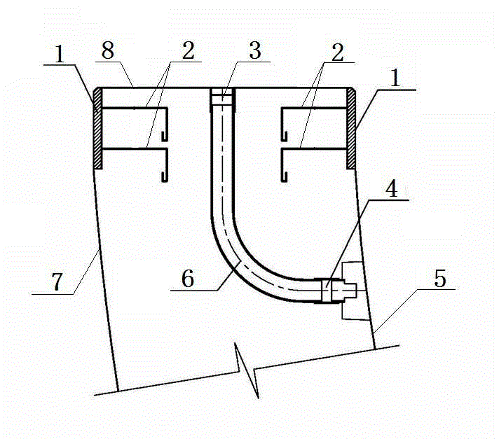 Assembled type jacking pipe piece structure and assembling method thereof