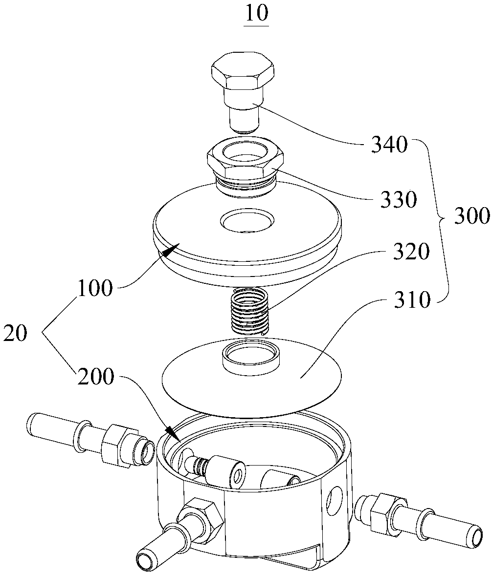 Three-way valve and engine