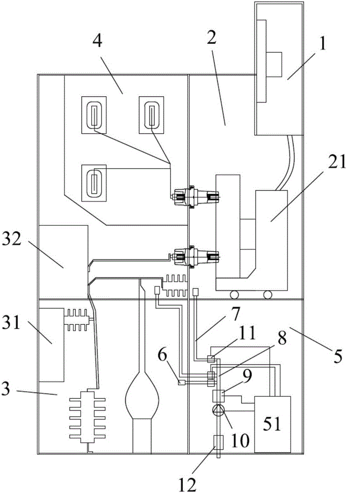 High-voltage switch cabinet fault monitoring device
