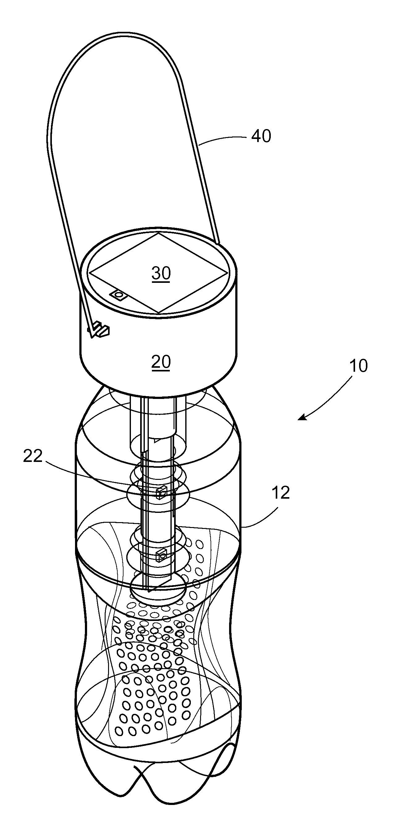 Solar powered lamp