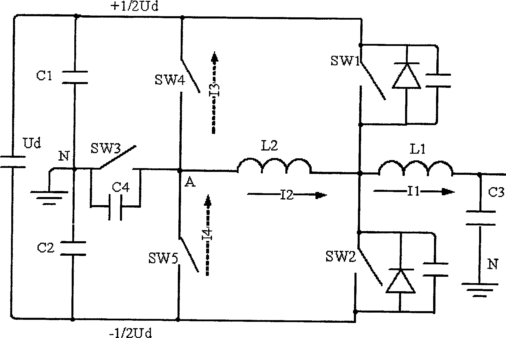An ARCP soft switch circuit with voltage clamp function