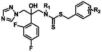 Sulfur/nitrogen-containing azole antifungal compound as well as preparation method and application of sulfur-containing azoles antifungal compound