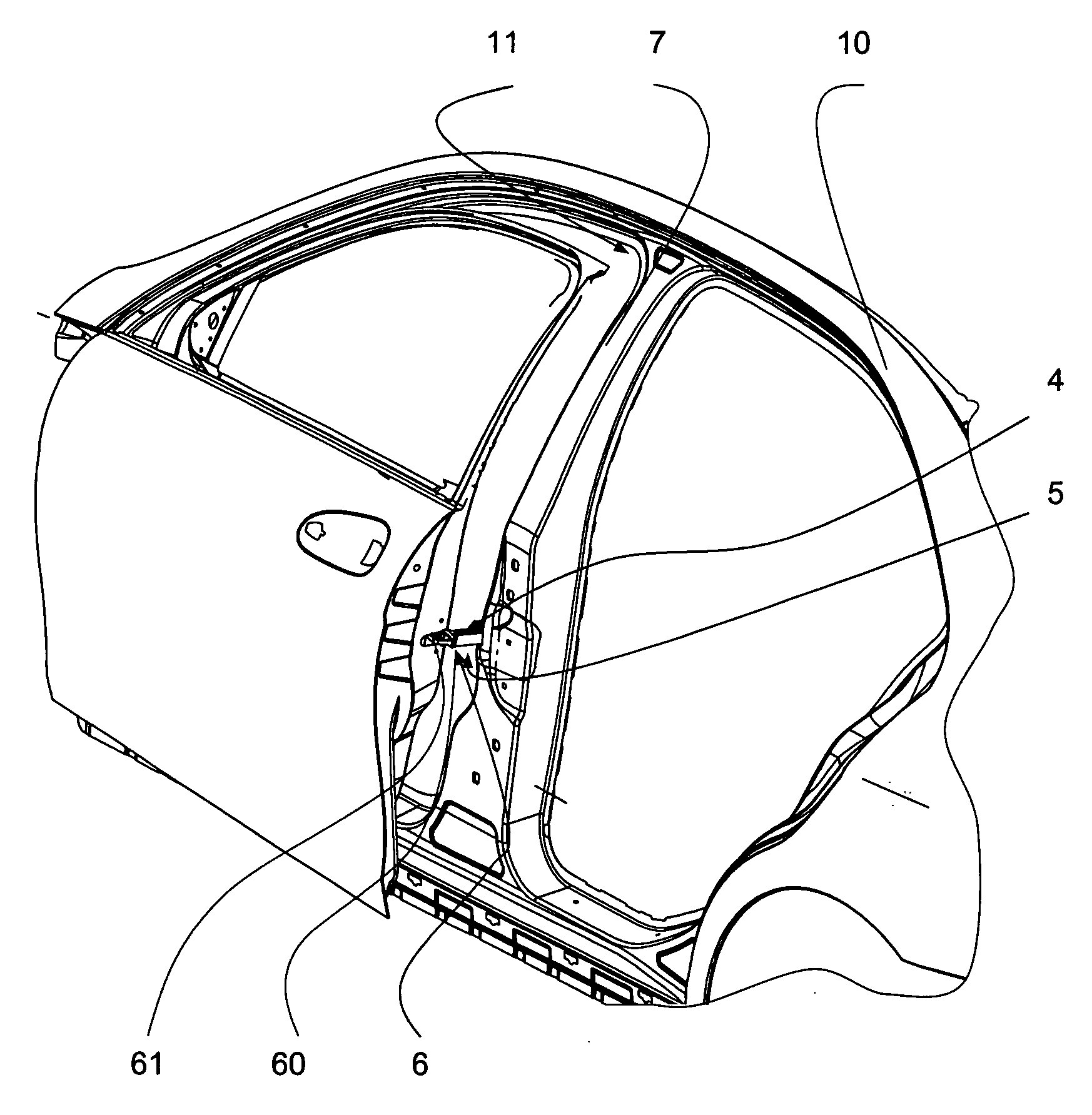 Device for side impact protection