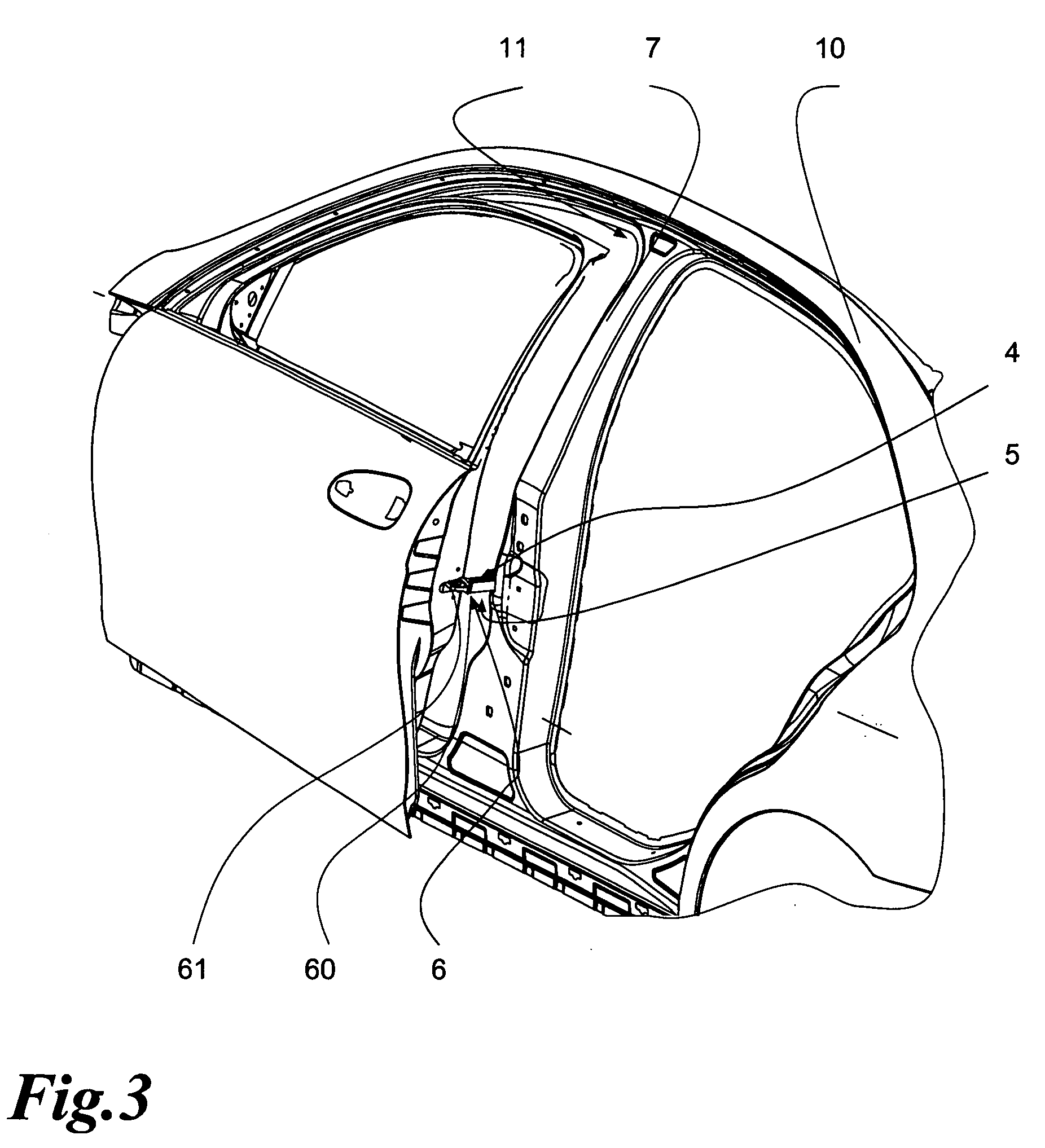 Device for side impact protection