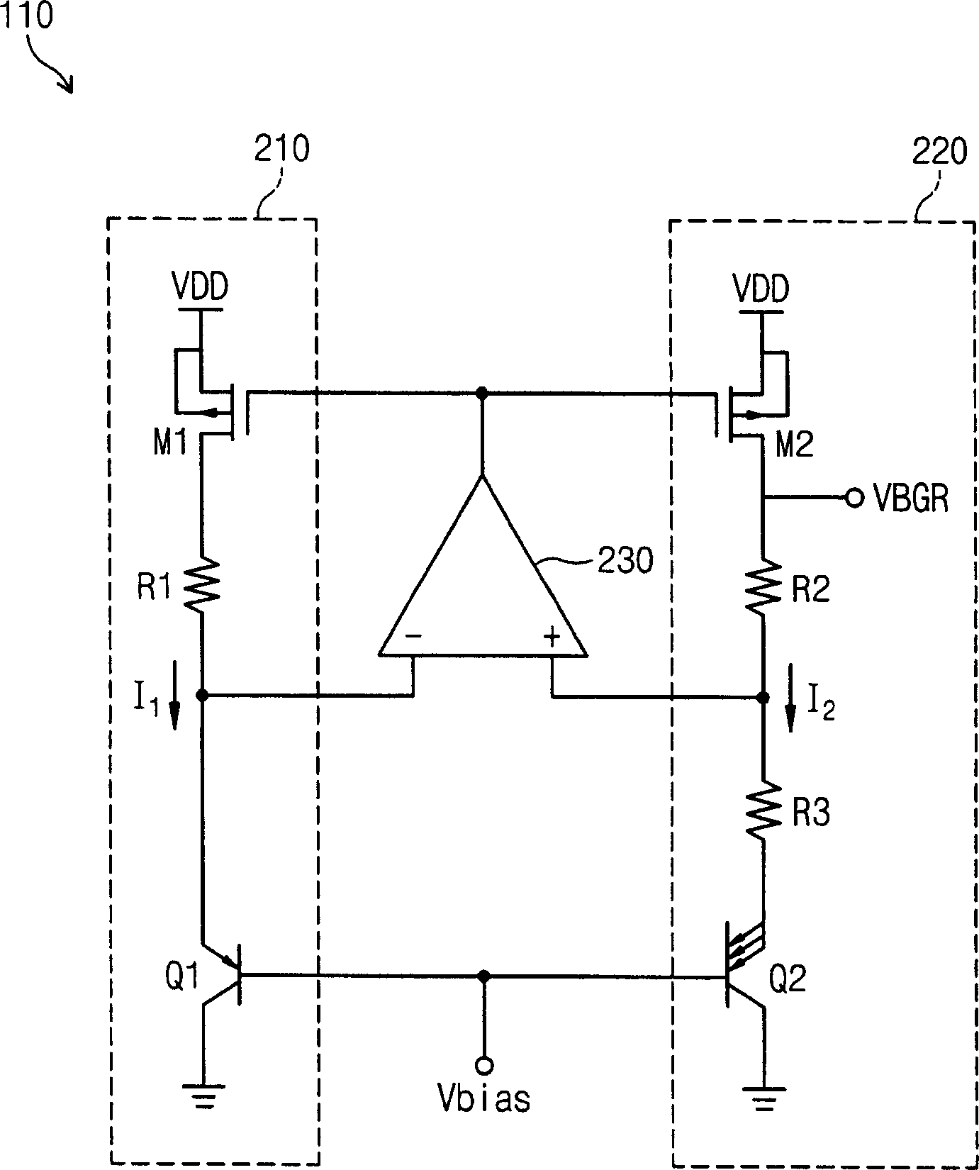 Temp. checking circuit unsensing for change of supply voltage and temp