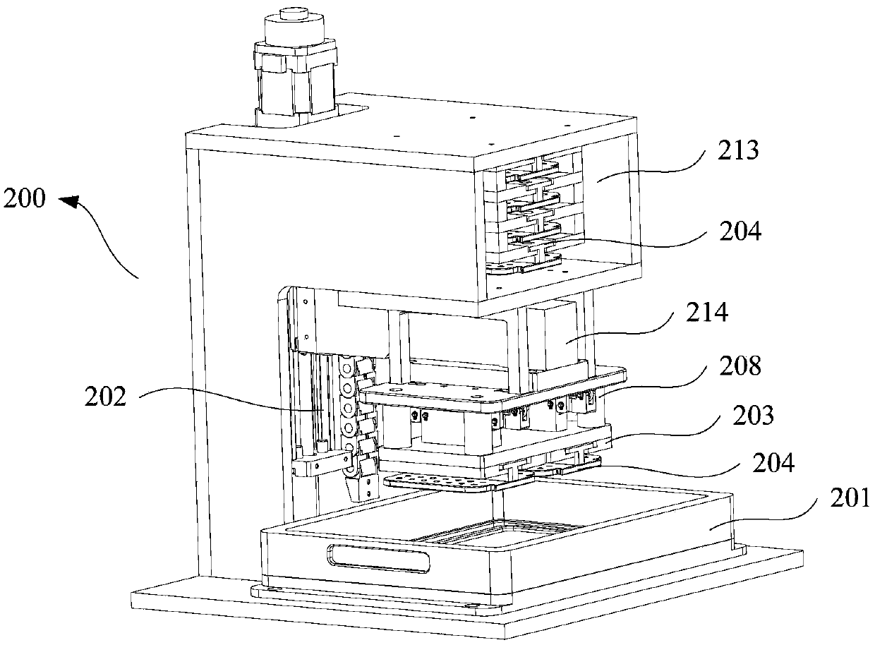 Integrated invisible tooth correcting device production equipment