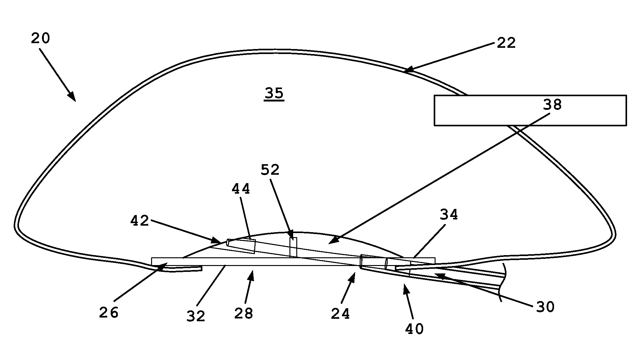 Valve assemblies for expandable implants and tissue expanders