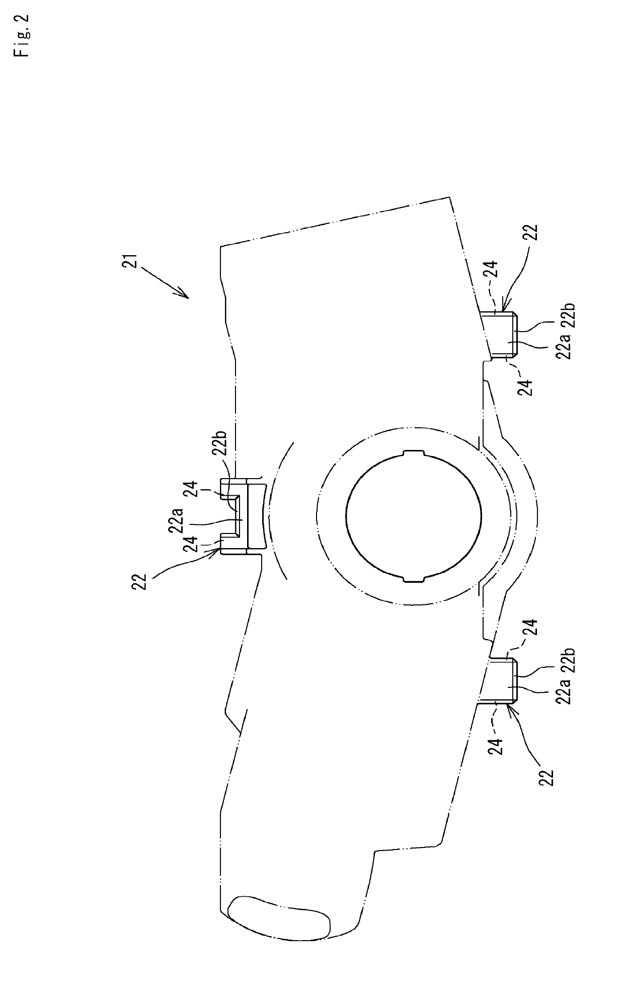 Rotary connector and fixing structure of rotary connector