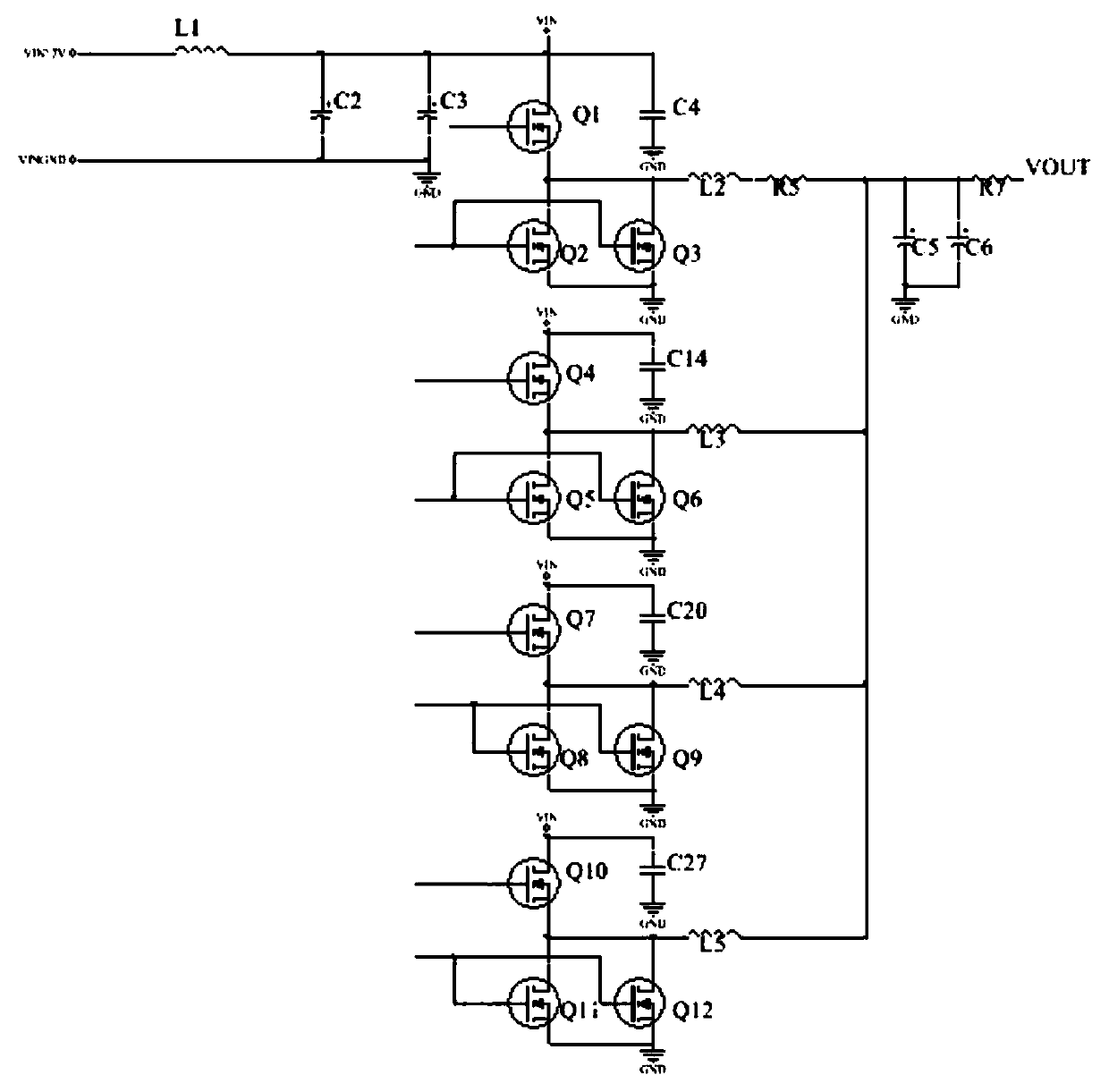 Parallel bidirectional DCDC battery formation capacity grading detection power supply