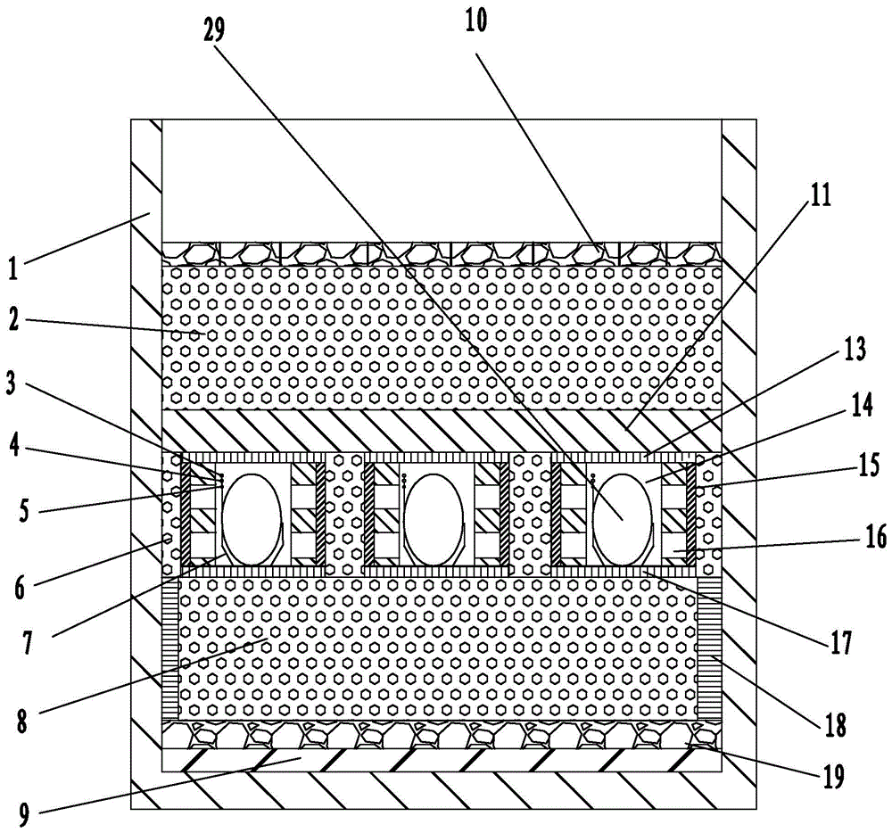 Tortoise hatching device preventing tortoise egg tumbling during vermiculite replacement, and application method thereof