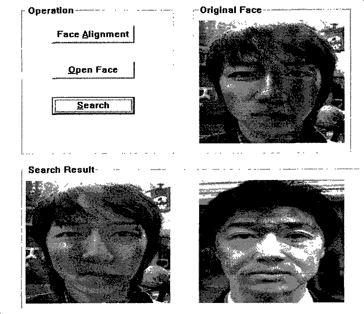 Method for generating novel human face by combining active grid and human face recognition