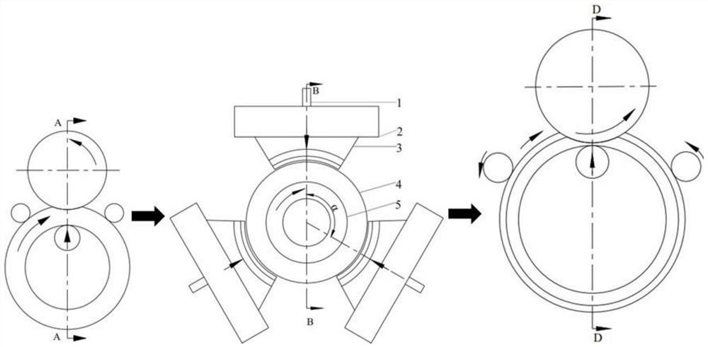 Roll-extrusion combined near-net-shaping method for rings with sudden changes in outer contour