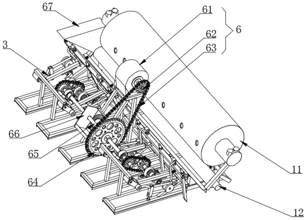 Machine-transplanted rice seedling light and simplified fertilizing device