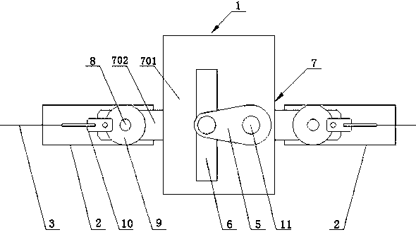 Power transmission system for planting edible fungi