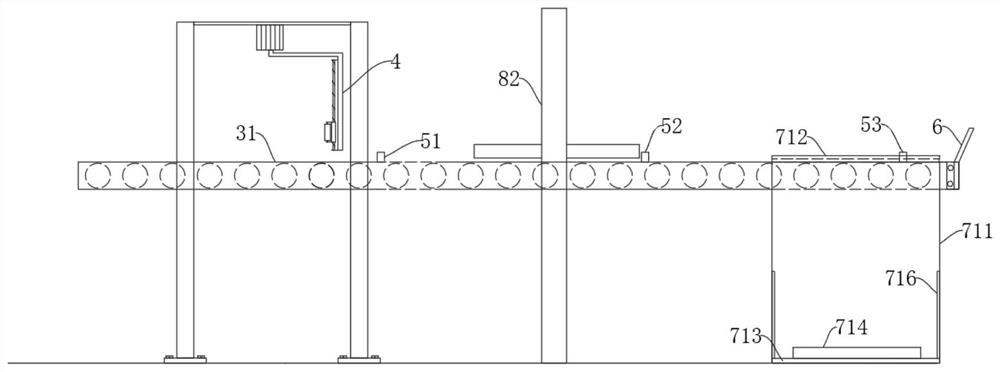 Stacking conveying roller way