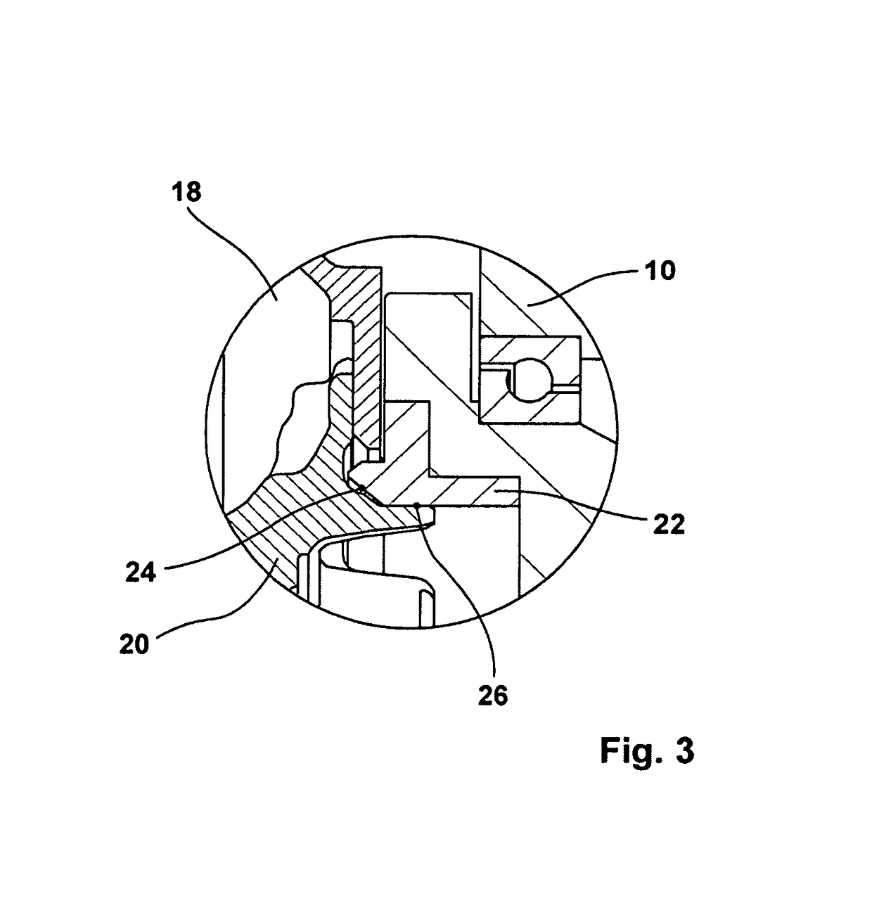 Device for measuring the geometry of a wheel axle of a motor vehicle
