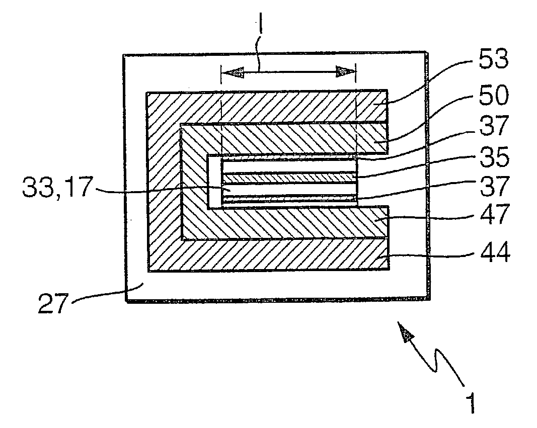 Potential energy surface sensor chip and use of potential energy surfaces on a sensor chip and method for preventing a sensor chip from being soiled