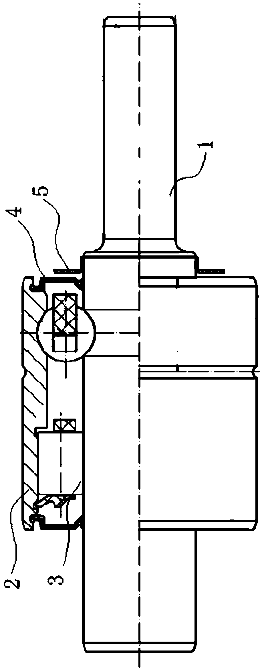 Water pump shaft coupling bearing