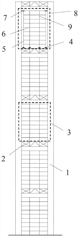 Function-recoverable giant framework structure with vibration absorption sub structure