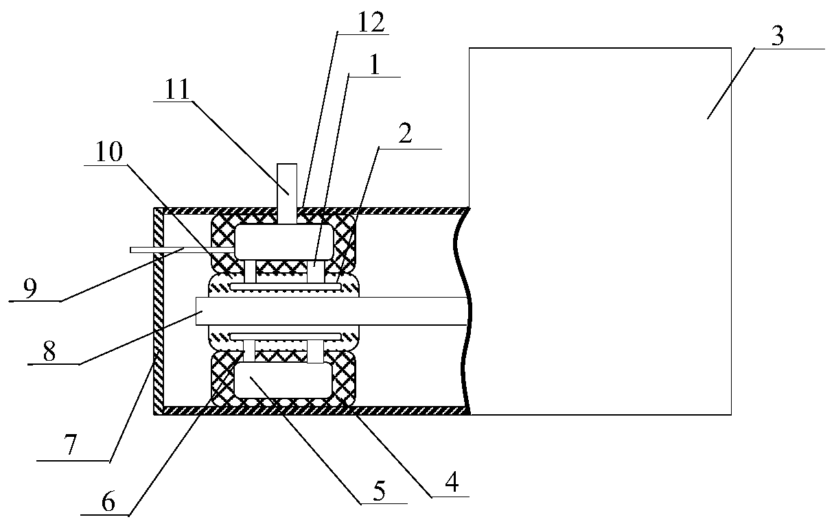 Semi-closed piston refrigeration compressor motor cooling mechanism