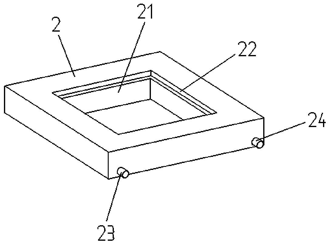 Thermal conductivity test platform based on visual planar heat pipe and test method thereof