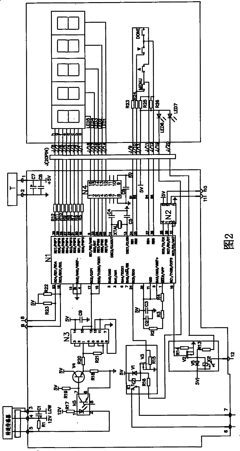 Measurement circuit and measurement method for rotation speed of CW type electric eddy current dynamometer