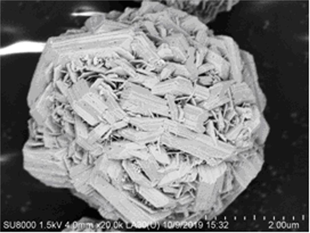 Laminated high-density spherical cobalt oxyhydroxide precursor and preparation method thereof