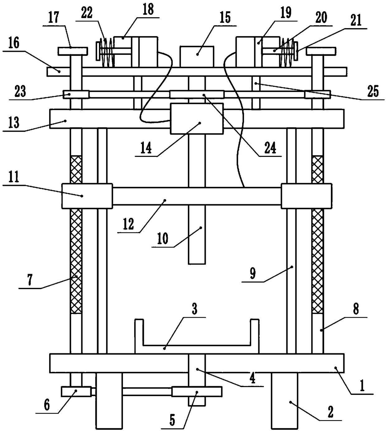 Synchronously and uniformly automated painting device for inner and outer walls of tubular member