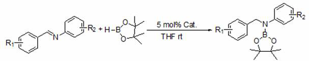 Application of 2,6-Diisopropylanilinide Lithium in Catalytic Hydroboration of Imine and Borane