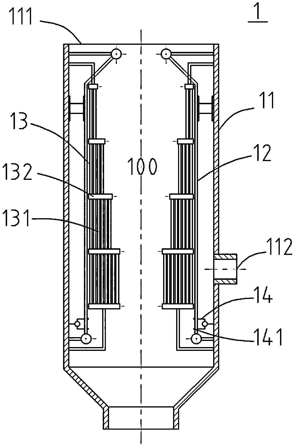 Gas waste heat recovery device