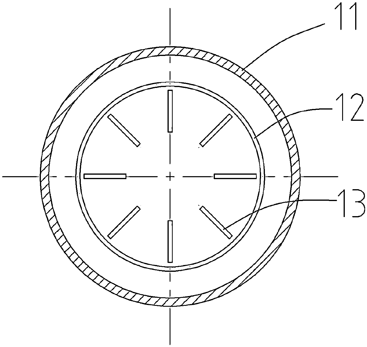 Gas waste heat recovery device