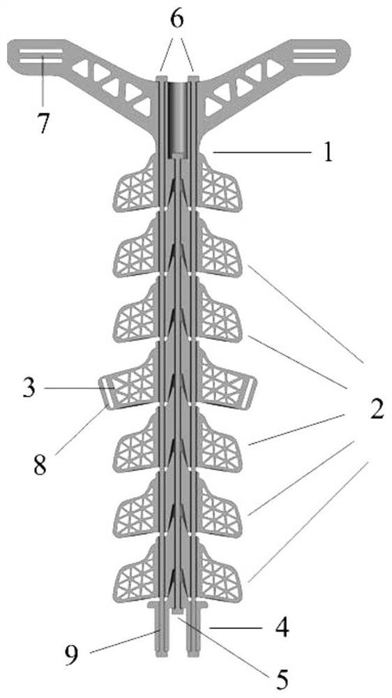 Bionic flexible spine bearing system