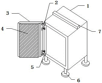 Power cabinet with injury preventing function