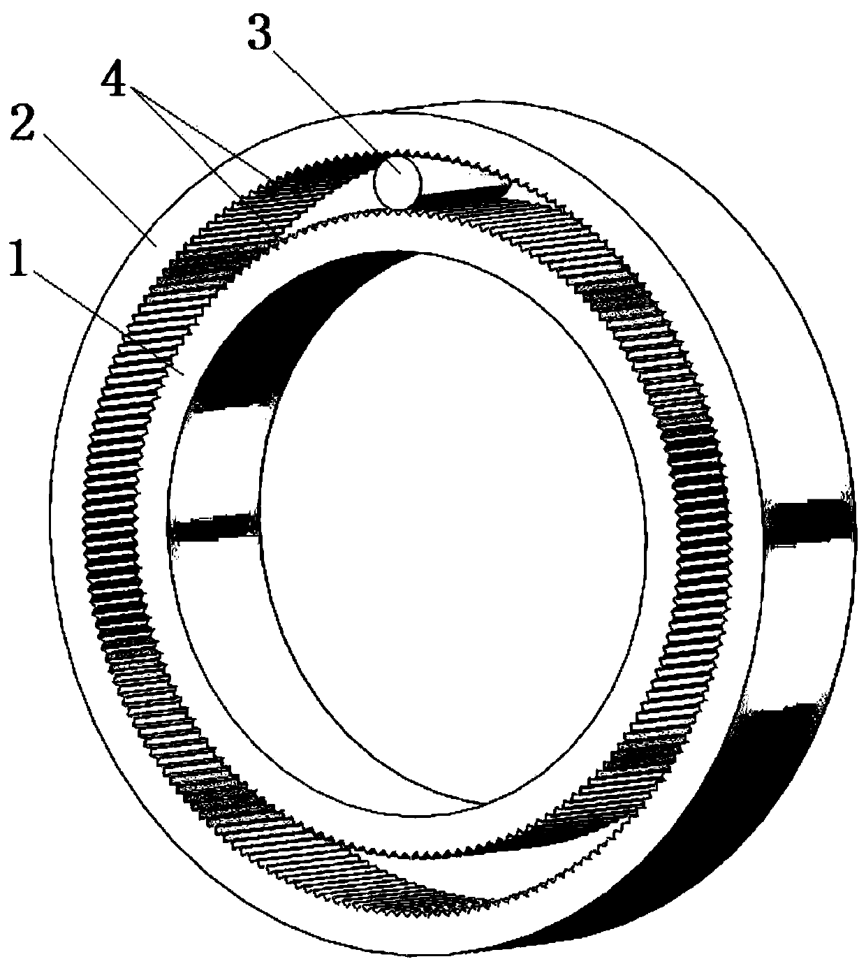 Roller bearing with microstructures on surfaces of roller ways and lubricating method of roller bearing