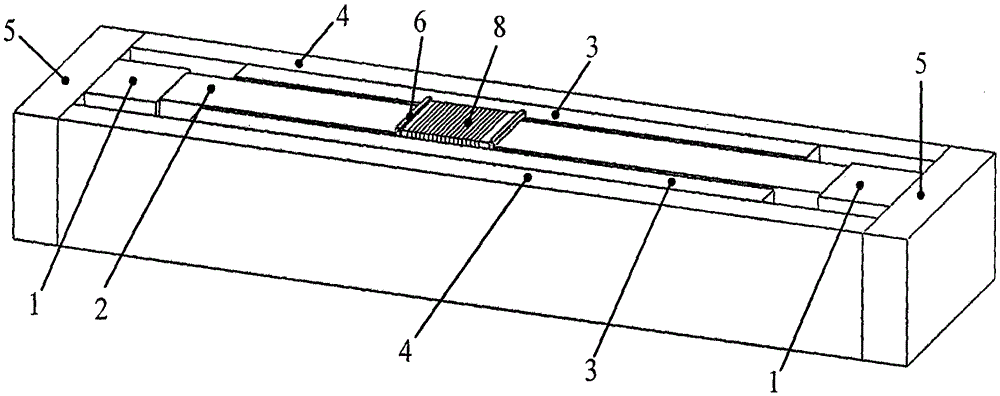 A rectangular open magnetic field low-frequency vibration calibration table with symmetrical excitation at both ends of the double magnetic circuit