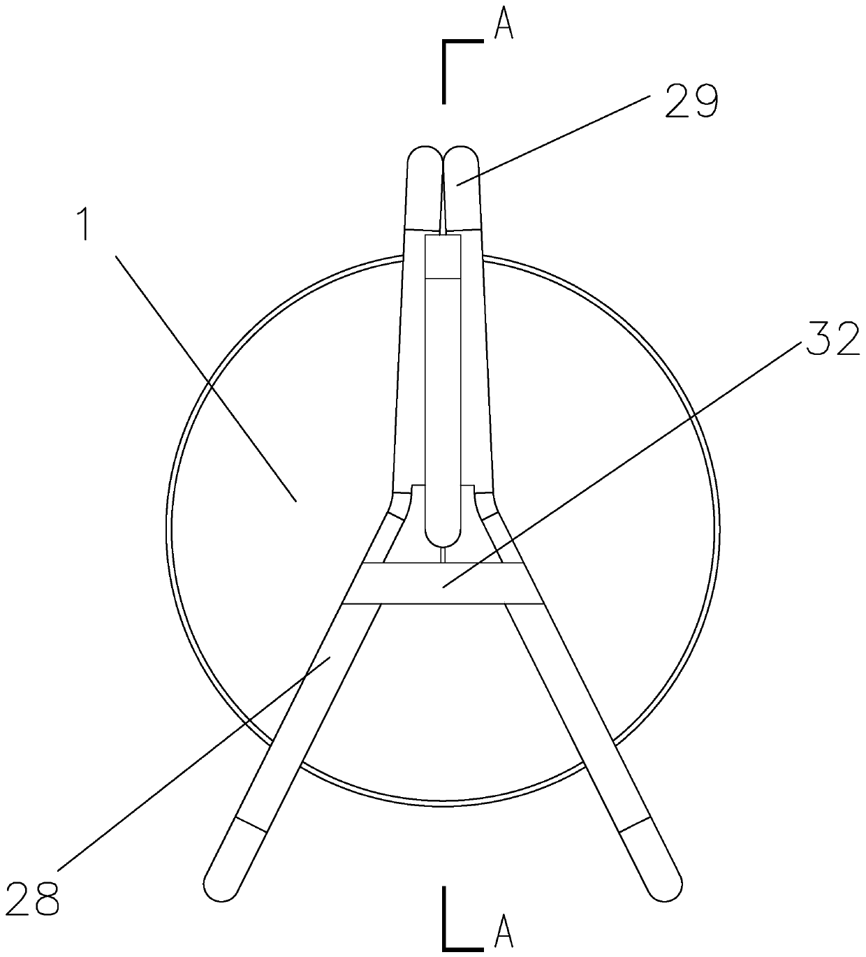 Pipe coiling device with a plurality of pipe storage modes