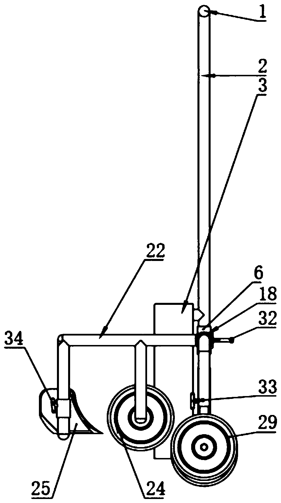 Film laying device