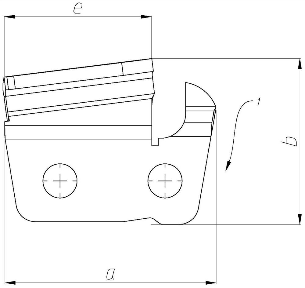 A stacking mechanism for chainsaw blade grains and equipment using the same