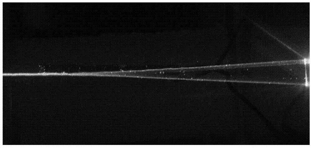 Experimental device and experimental method of beam splitting effect of heat flux in liquid