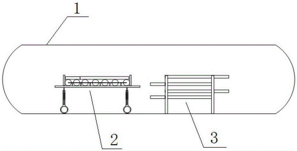 A hyperbaric oxygen chamber lifting bed