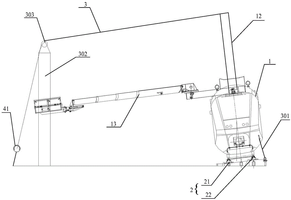 Overturning Test System of Catenary Overhaul Vehicle