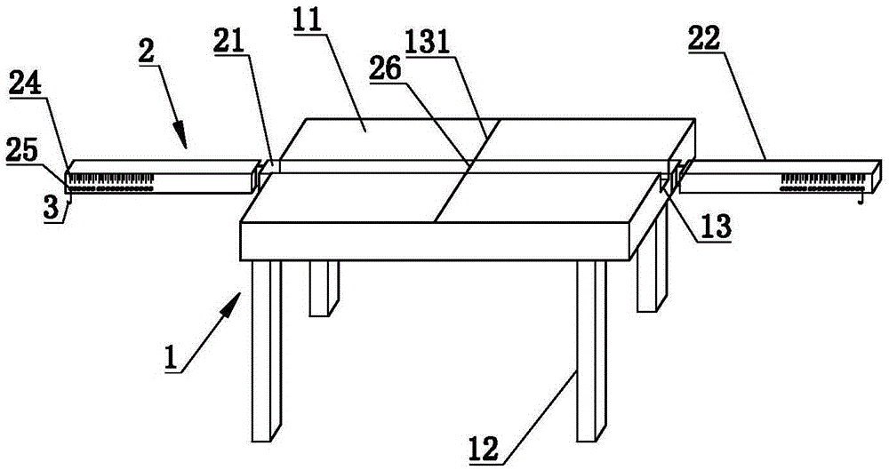 Straight double-rack rod tower positioning device and construction positioning method of straight double-rack rod tower