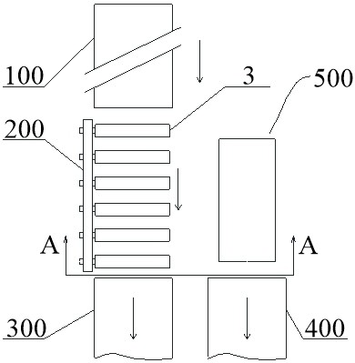 Plate diversion conveying device