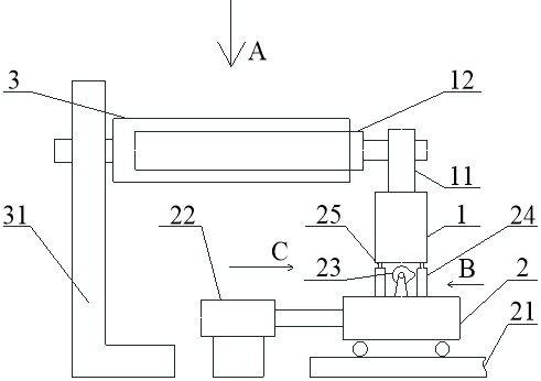 Plate diversion conveying device