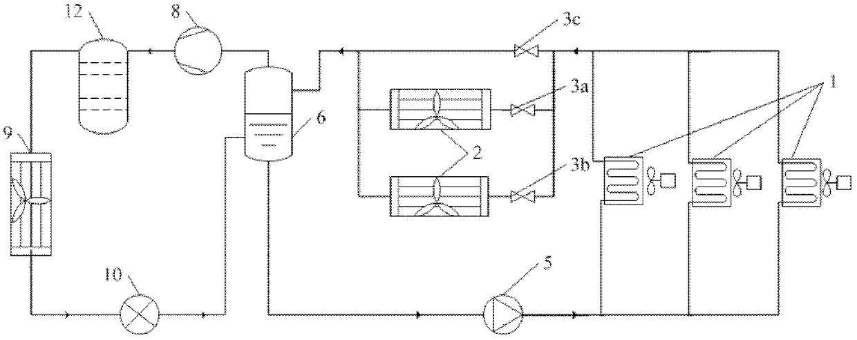 Liquid pump driving heat pipe device for cascade mechanical refrigerating and operation method