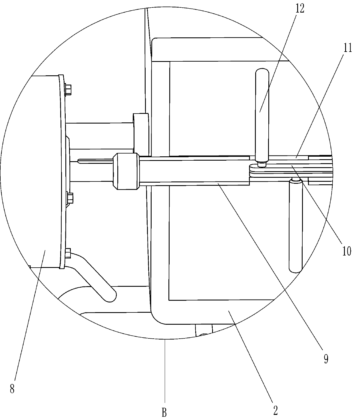 Stirring and uniformly-mixing device for paint powder