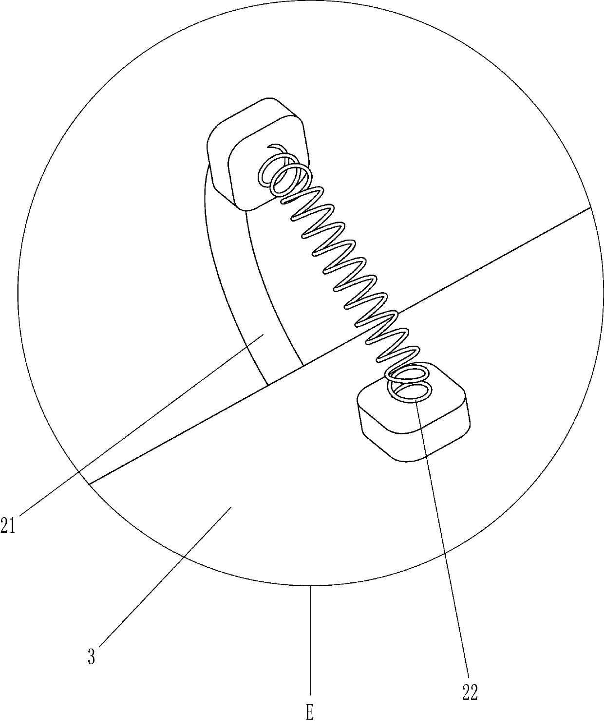 Stirring and uniformly-mixing device for paint powder